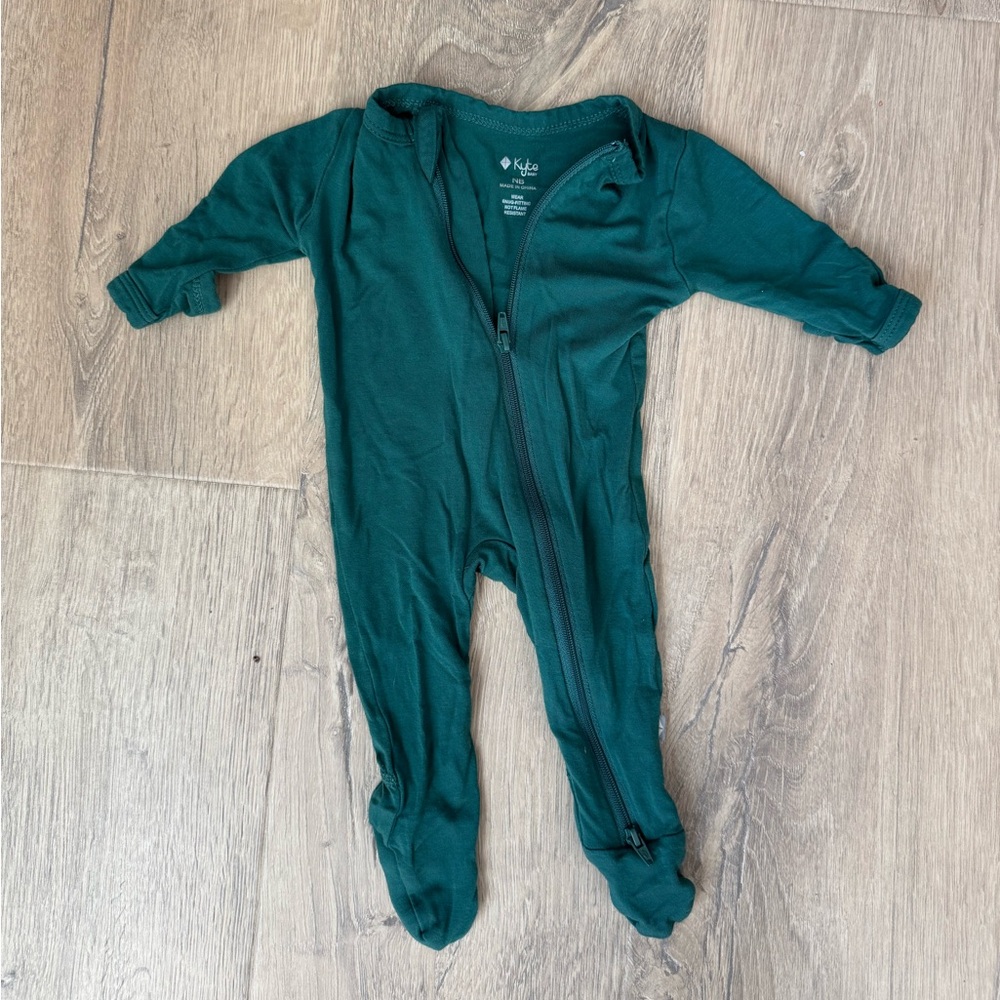 Kyte BABY Teal Footed One Piece